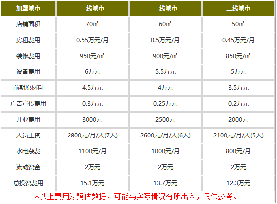 乐凯撒比萨加盟费多少钱?拿下项目12.3万就行